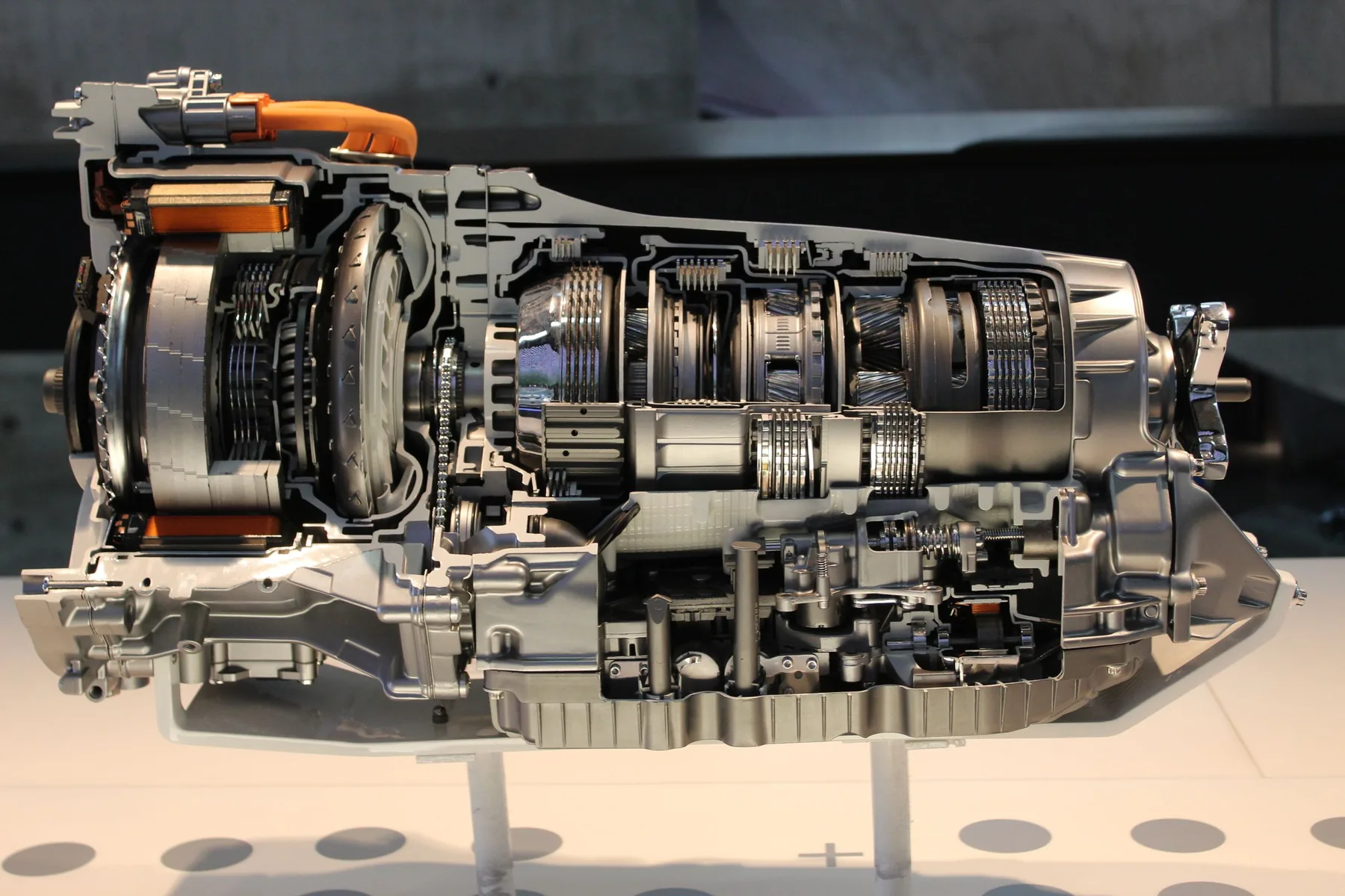 A car gearbox and transmission internals